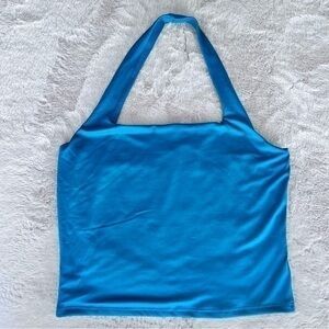 NWT Live in the Moment teal green halter style tank top size large (juniors)
